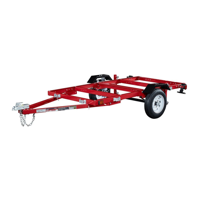 1720 lb. Capacity 4 ft. x 8 ft. Heavy Duty Folding Trailer