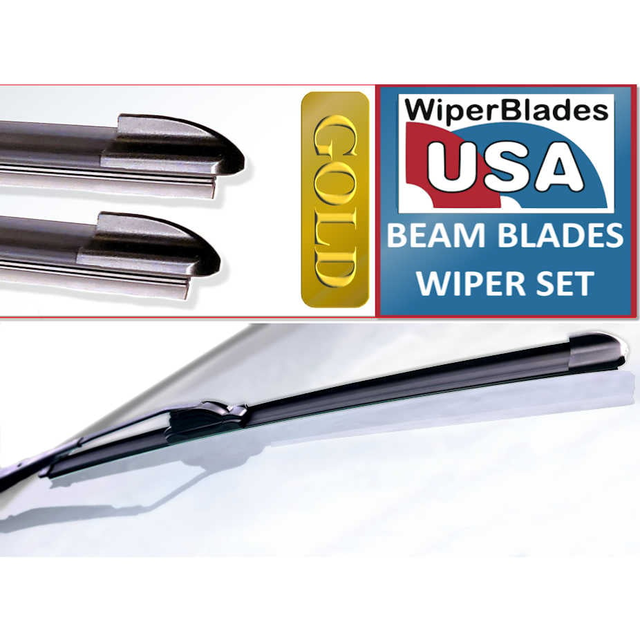 2012 Dodge Durango WiperBladesUSA Gold Beam Blades
