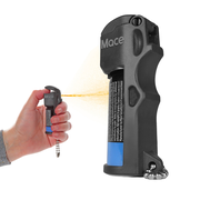Tear Gas Enhanced Mace Pepper Spray, ideal self defense keychain for women, 10 ft range, Made in the USA