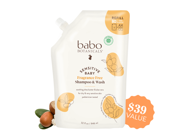 Sensitive Baby Shampoo & Wash Refill 32oz