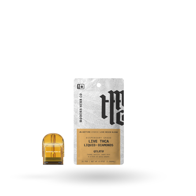 THCa POD Refill Live Resin Liquid Diamonds: Gelato (Hybrid)