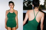 Pointelle Miro Tank - Emerald