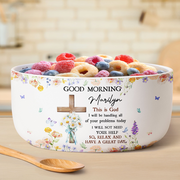 Good Morning This Is God - Personalized Ceramic Bowl