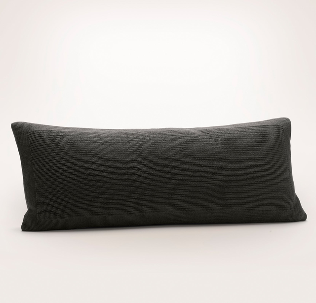 Ribbed Knit Lumbar Pillow Cover | Chic Comfort | Boll & Branch