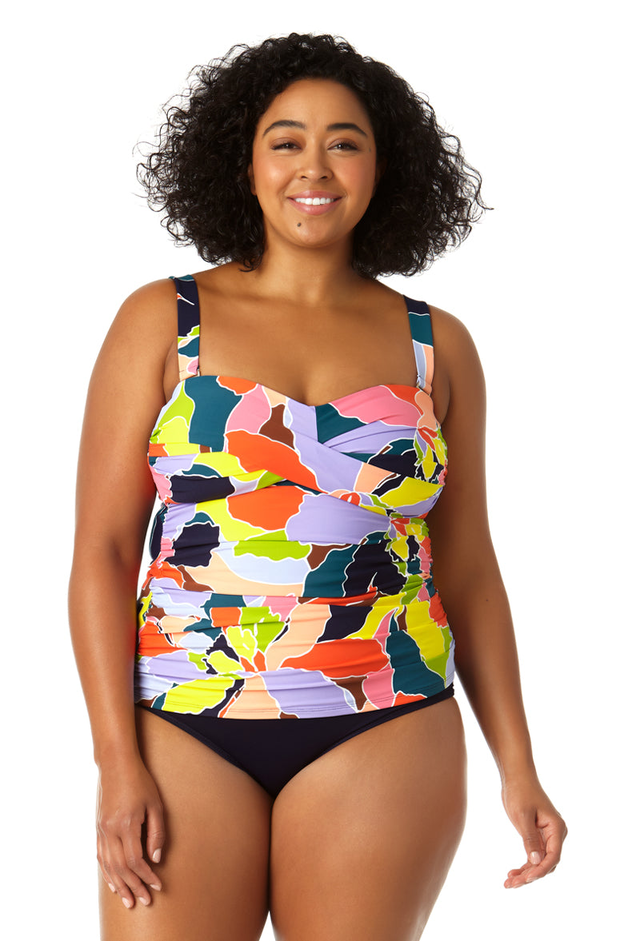 Anne Cole Plus - Women's Twist Front Bandeaukini Swim Top
