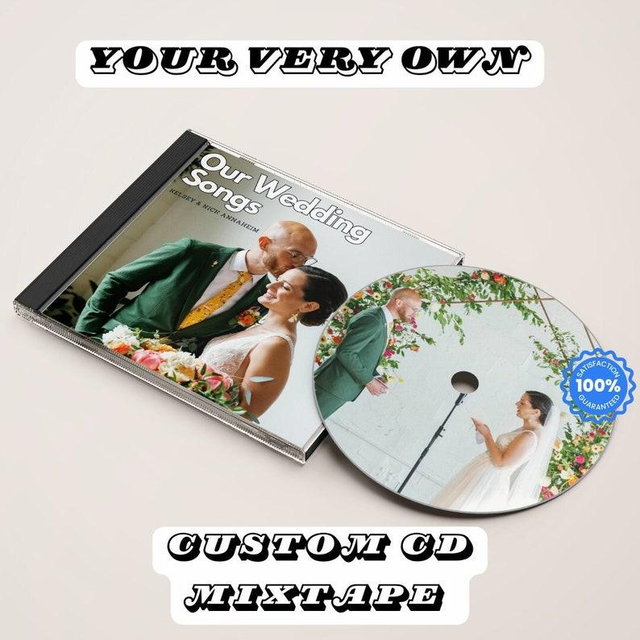 Custom CD & Jewel Case | PrintYourDisc Custom CD Mixtape | Personalized Custom CD Album, Valentine's, Anniversary, Wedding Gift