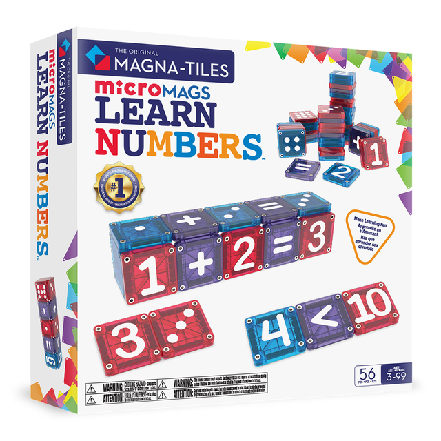 microMAGS Learn Numbers™ 56 Piece Set