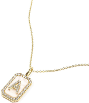 Melinda Maria Gold Initial Short Pendant Necklace