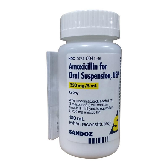 Liquid Amoxicillin Oral Suspension 250 Mg/5Ml for Dogs & Cats | Allivet