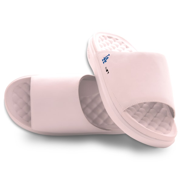 Unisex Los Angeles Dodgers ISlide Pink Minimalistic Motive Slide Sandals