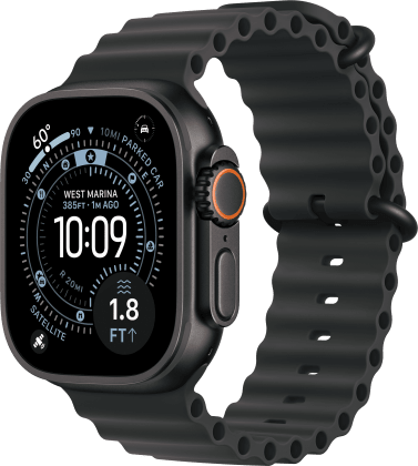 Apple Watch Ultra 3 from Xfinity Mobile in Black Titanium Case with Black Ocean Band