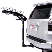 Bones 4-Bike Hitch Rack With Easy Fold Design and Tilting Base