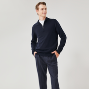 Men's Premium  Quarter-Zip Merino Sweater