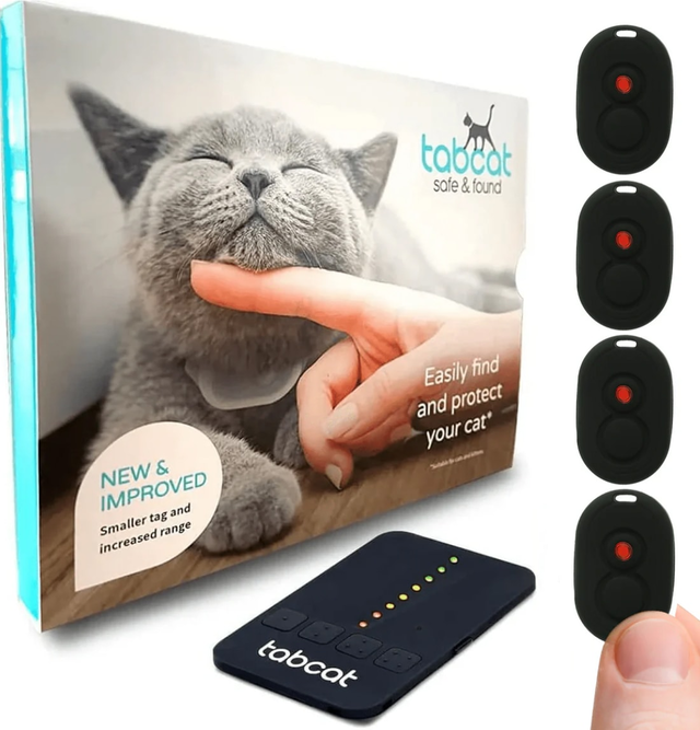 Tabcat Cat Tracking Bundle V2 - The Complete Cat Tracker Bundle for Cats and Kittens