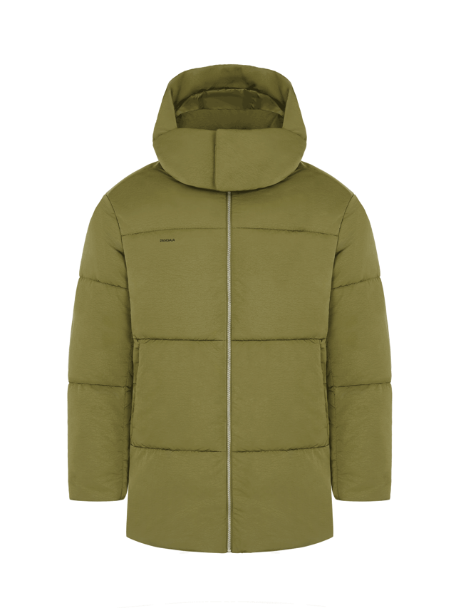 Mens DNA Flower-Warmth Long Puffer—highland green