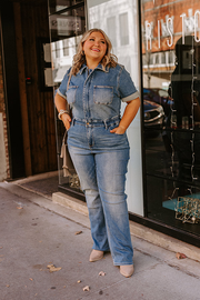 Judy Blue The Lyla Denim Jumpsuit Curves
