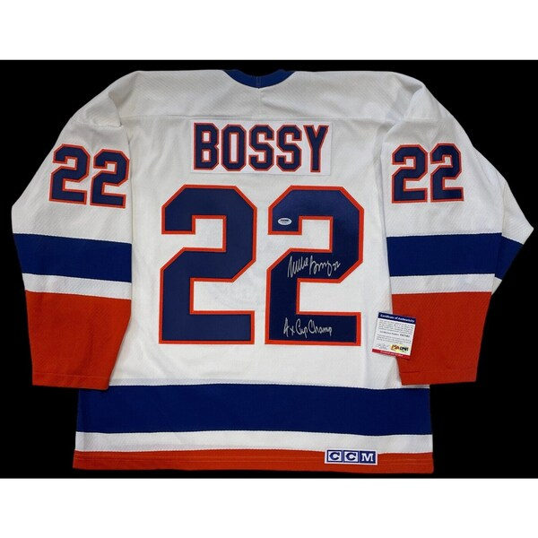 Mike Bossy Signed & Inscribed New York Islanders Ccm Jersey Psa/dna Coa