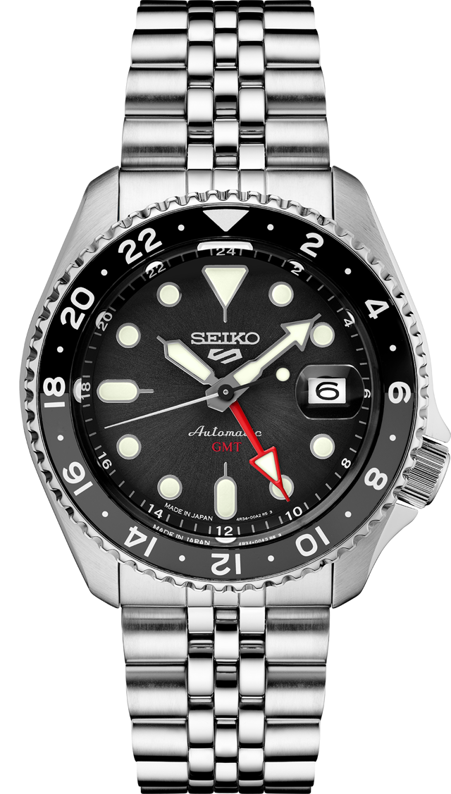 Seiko 5 Sports SKX Sports Style GMT Series Black dial