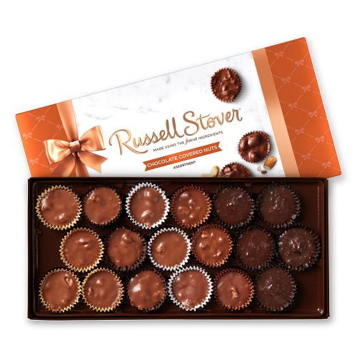 Chocolate Covered Nuts, 9 oz. Box