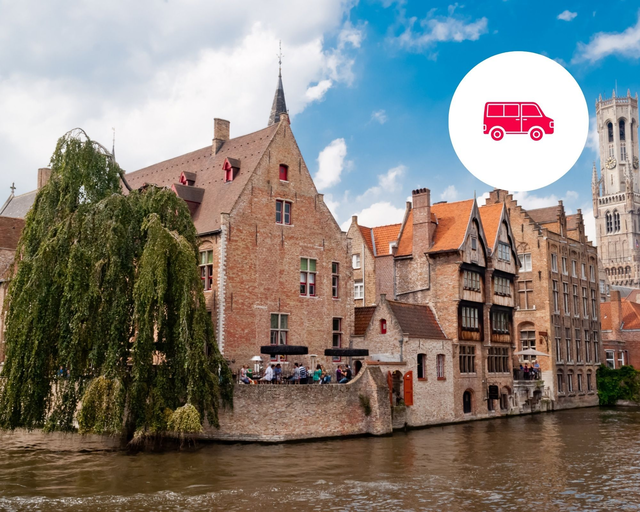 All day guided private Bruges tour from Paris