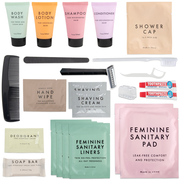 Premium Essentials 25-Piece Feminine Hygiene Kit