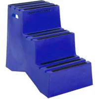 3 Step Plastic Step Stand - Blue 20"W x 33-1/2"D x 28-1/2"H - ST-3 BL