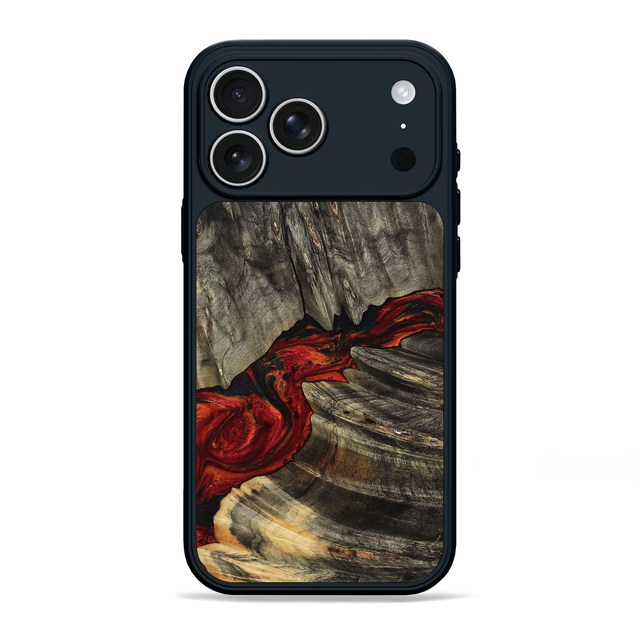 iPhone 17 Pro Max Wood Phone Case - Enid (Red, 797424)