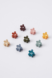 Multi 9 Pack Mini Flower Claw Clips