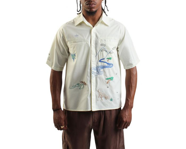 Jungles Good Thoughts Button Up SSB-TGT-BIR - Karmaloop