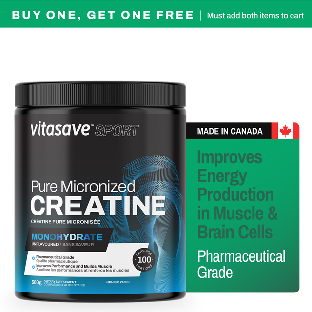 Vitasave Sport Pure Micronized Creatine Monohydrate - Pharmaceutical Grade