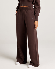 Omni Wide Leg Trackpants - Espresso