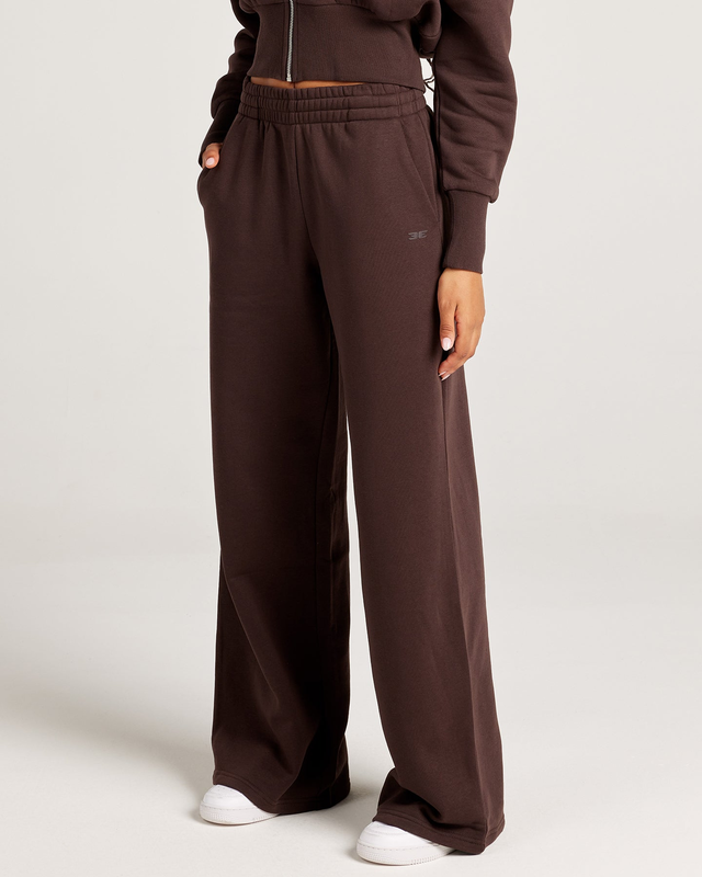 Omni Wide Leg Trackpants - Espresso