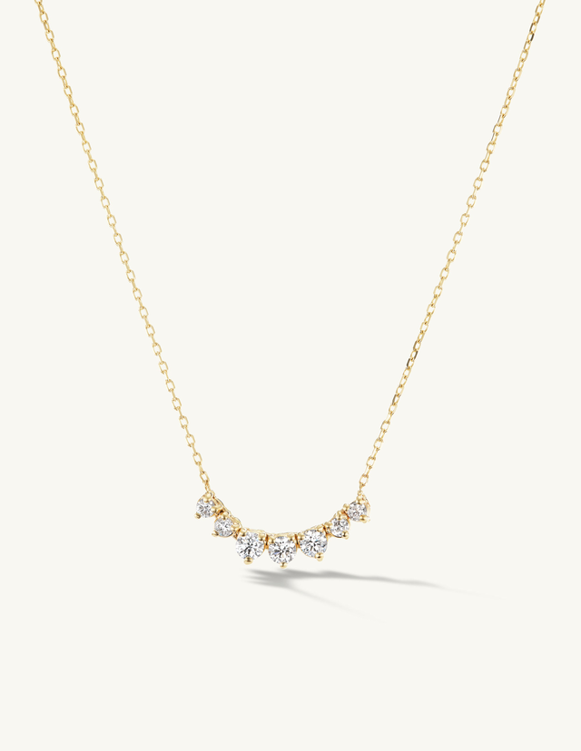 Petite Graduating Diamond Necklace