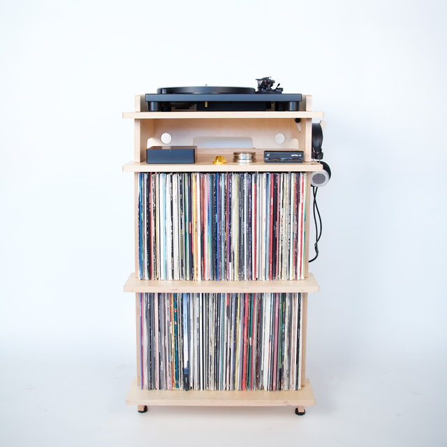 Line Phono: Turntable Stand + Vinyl Storage, Made In the USA