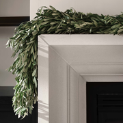 Fresh Olive Garland - 6 ft