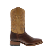 Stetson Obadiah Bullhide Mens Brown Leather Cowboy Pull On Western Boots