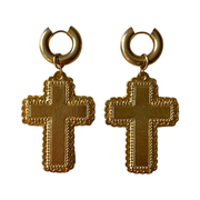 Madonna Cross Earrings by sccollection