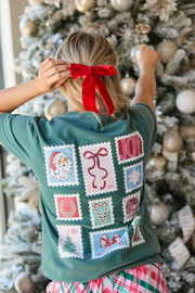 Dear Santa Dark Green Graphic Tee SALE