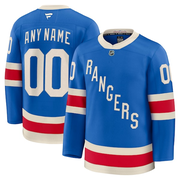 Men's New York Rangers  Fanatics Blue Centennial Premium Custom Jersey