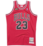 Mitchell & Ness Michael Jordan Chicago Bulls Finals 1997-98 Road Authentic NBA Jersey Red/Black/White