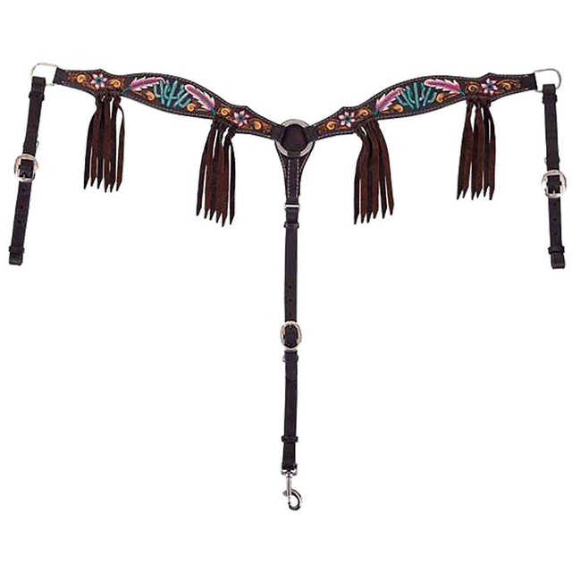 Circle Y Saddlery Desert Feather Fringe Breast Collar