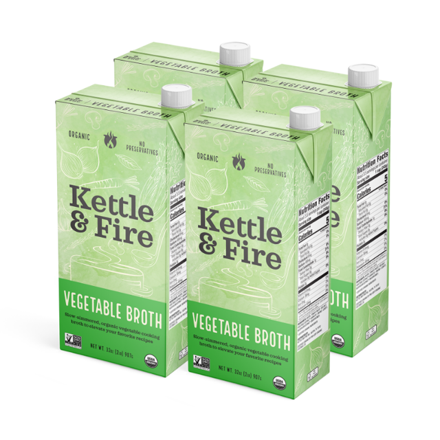 4 Pack: Vegetable Broth - 32oz