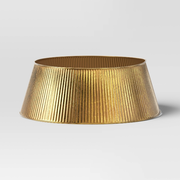 25" Metal Christmas Tree Collar Gold - Wondershop™