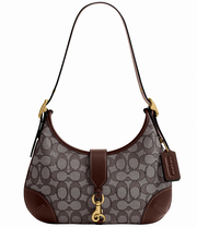COACH Hampton Hobo Signature Jacquard Shoulder Bag