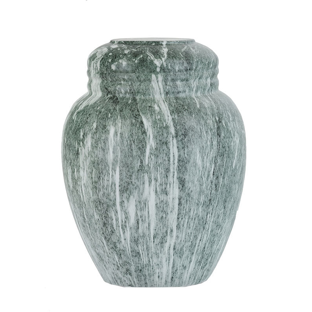 Jade Faux Marble Classic Cremation Urn In Large