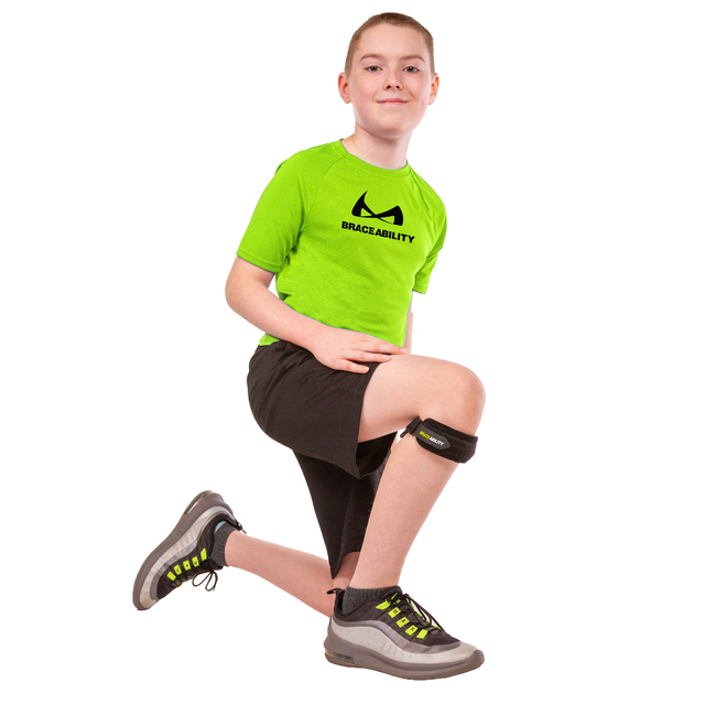 Kids Osgood Schlatter Knee Brace | Child Patella Tendon Strap & Youth Sports Band for Running, Soccer, Volleyball, Basketball