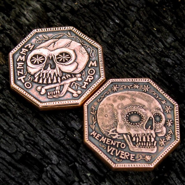 Memento Mori / Memento Vivere Reminder Coin