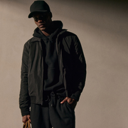 Recycled Twill Bomber Jacket - Black