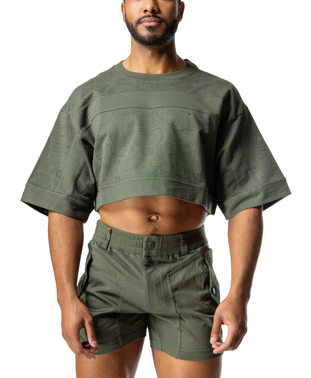 Topographic Crop Top