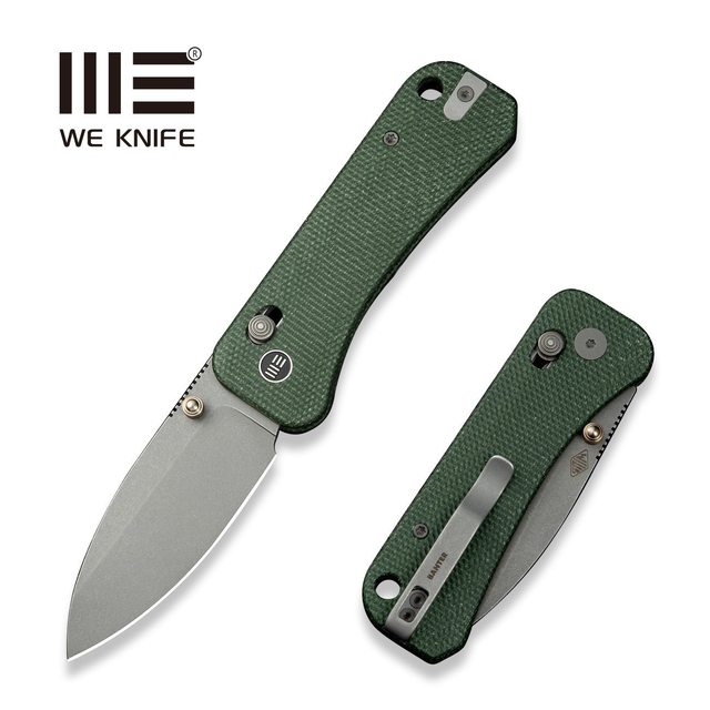 WEKNIFE Banter 2 Thumb Stud & Crossbar Lock Knife Micarta Handle (2.87" CPM S35VN Blade) WE23075-3